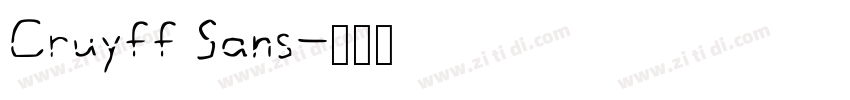 Cruyff Sans字体转换